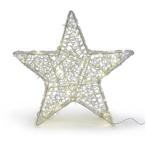 Étoile de Noël 120 LED 58 cm allumée