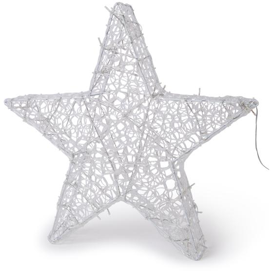 Christmas star with 200 LED lights front - lights off
