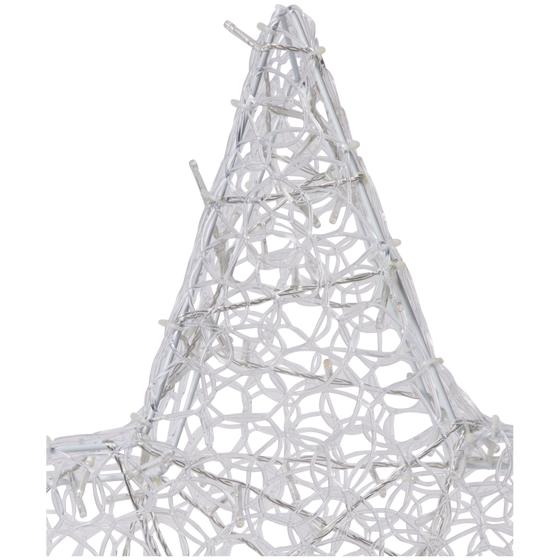 Christmas star with 200 LED lights light off - top