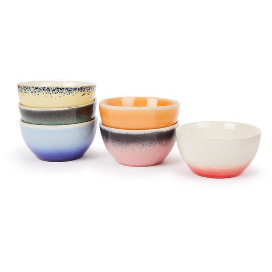18-piece Fire cup and bowl set - bowls side by side