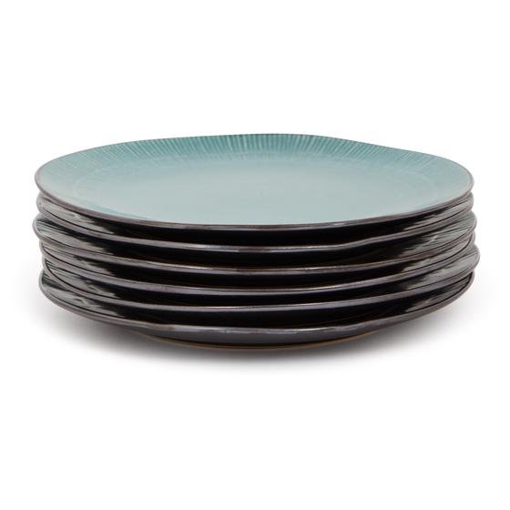 Plate set Leros - breakfast plate stack