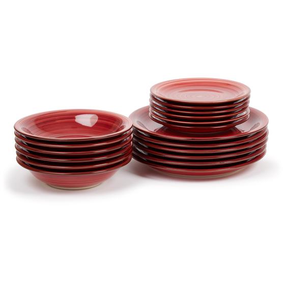 Rimini plate set stacked