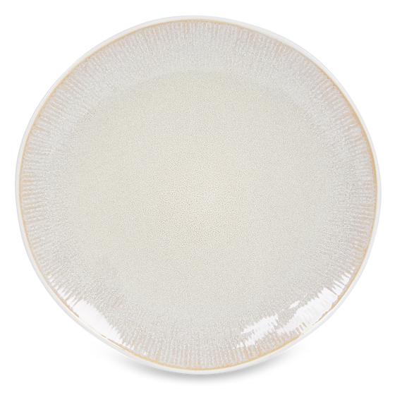 Dinner set with reactive glaze - sand - plate