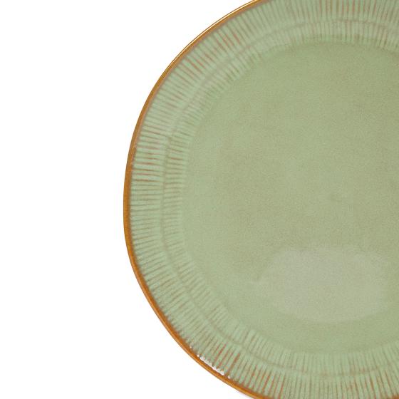 Handmade tableware - plate close-up
