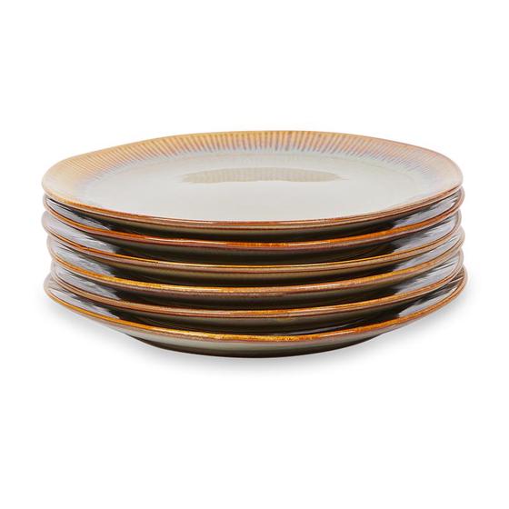 Handmade tableware - breakfast plates stacked