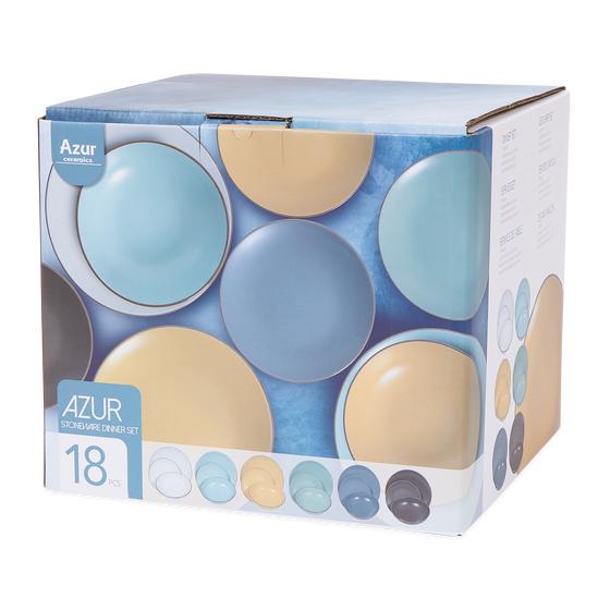 Plate set multicoloured - packaging