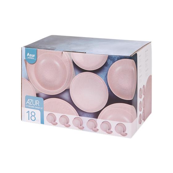 18-delige dinnerset - pastel roze verpakking