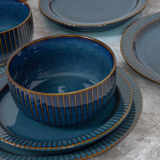 Close-up dinner set Bistro - Blue