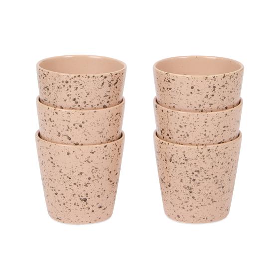 6 stacked Speckle mugs