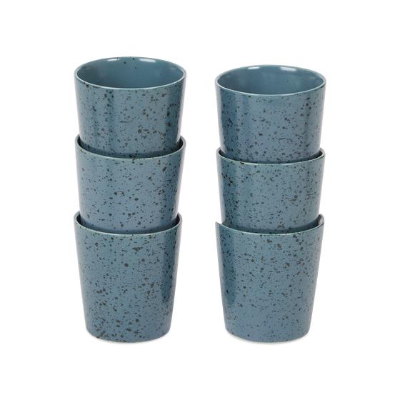 Speckle mugs stacked