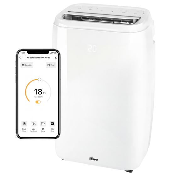 Mobiele smart airco met telefoon