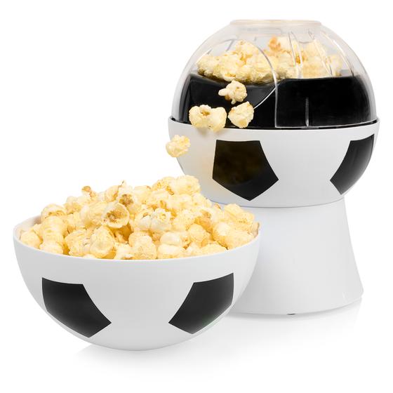 Football popcorn machine - lid filled with popcorn