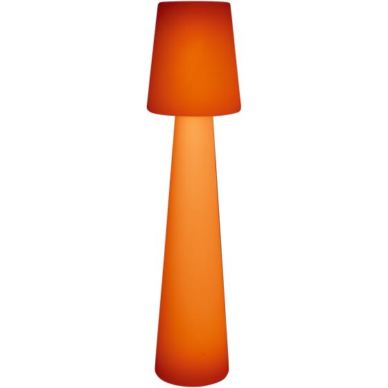 XXL design floor lamp - orange light