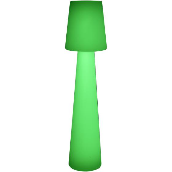 XXL design floor lamp - green light