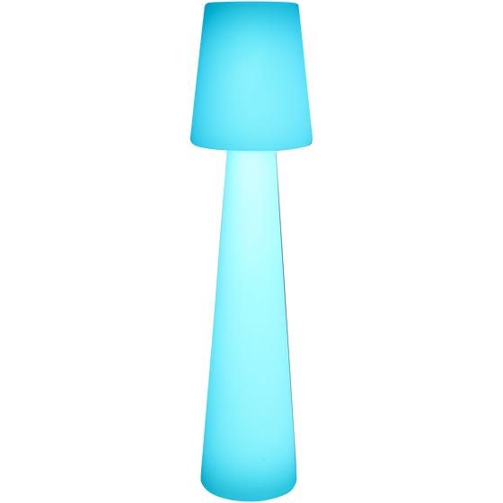 XXL design floor lamp - blue light