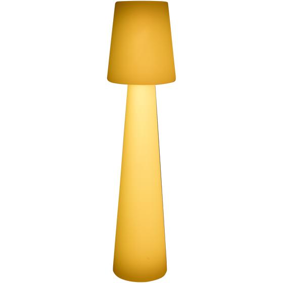 XXL design floor lamp - yellow light