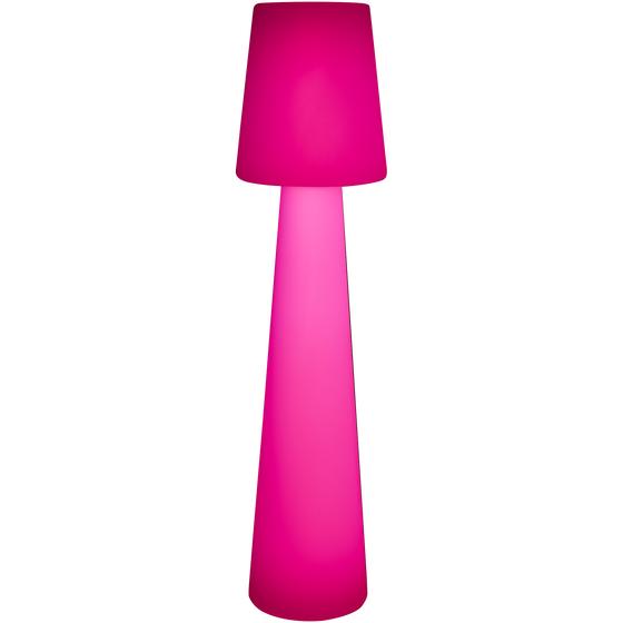 XXL design floor lamp - pink light