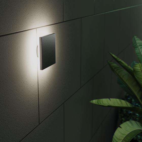 LSC Smart Connect buiten wandlamp aan de muur met wit licht