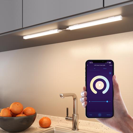 LSC Smart Connect rectangular cabinet lights controlled by app