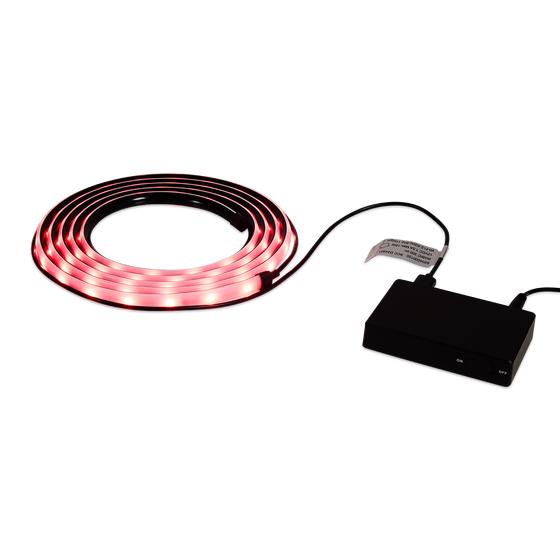 Ruban LED allumé en rouge