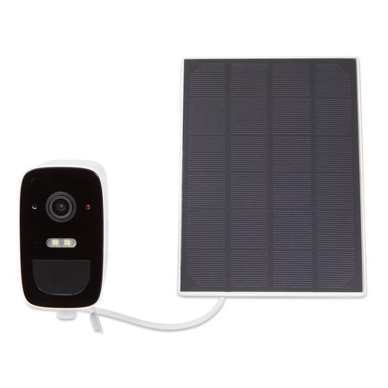 Caméra de surveillance avec panneau solaire et alarme à 90 dB