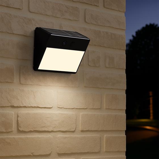 LSC Smart Connect exterior solar powered wall light with camera – wall-mounted