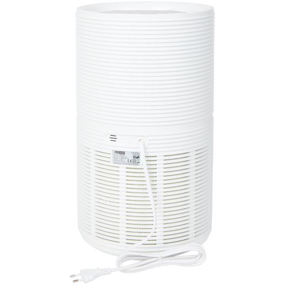 Princess air purifier - back view showing cord and plug