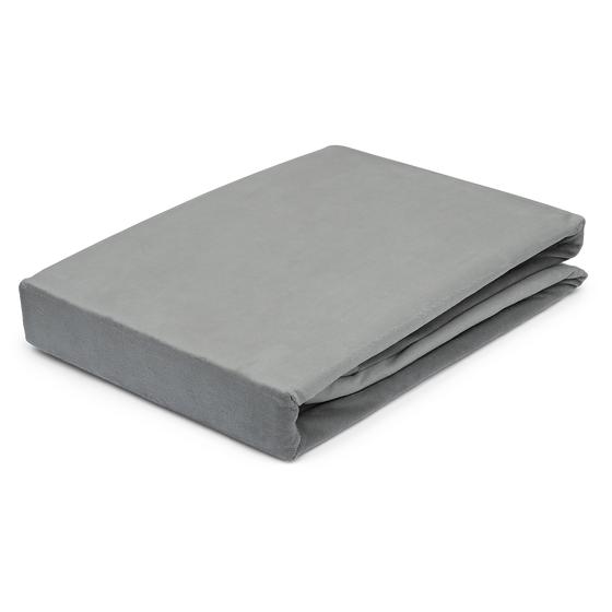 Gray duvet cover velvet 140 x 200 folded