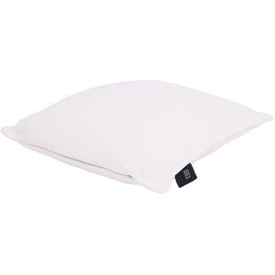 Chenille heated cushion - cream white