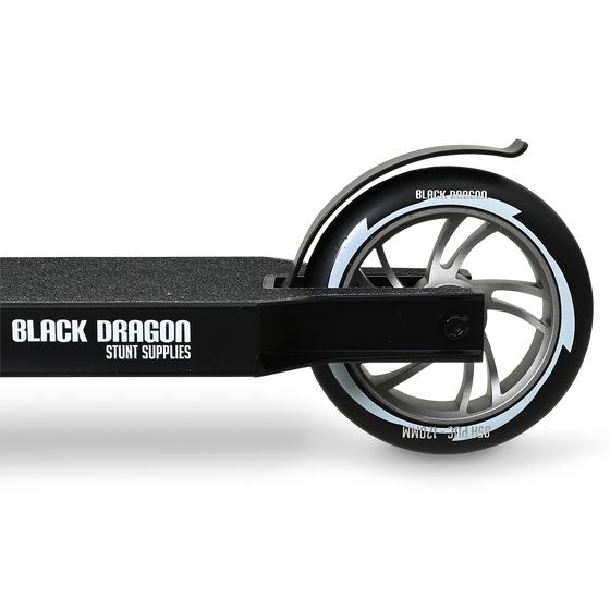 Rear wheel of the Black Dragon stunt scooter