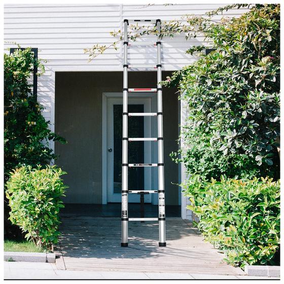 Ladder in gebruik