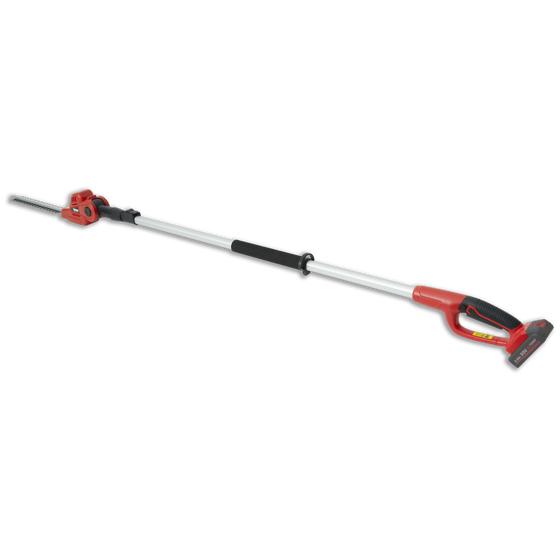 telescopic hedge trimmer with battery