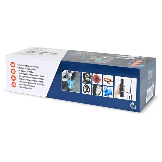 Back of packaging or cordless air compressor