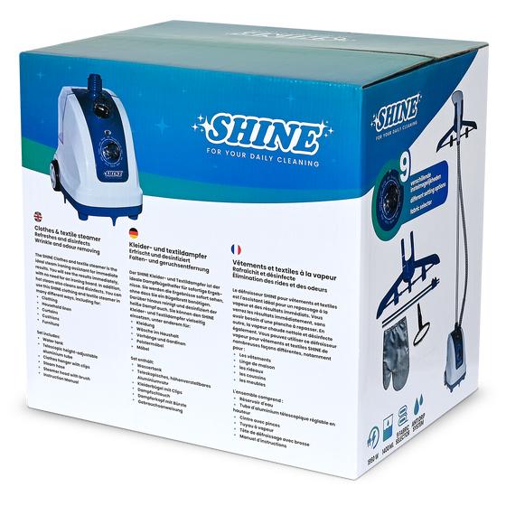 Clothing and fabric steamer packaging back