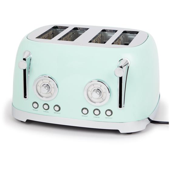 Double toaster with retro look - mint green