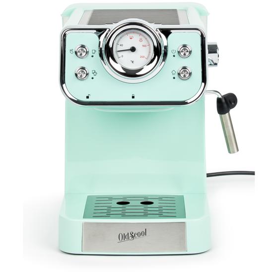 Espresso machine with retro look - mint green