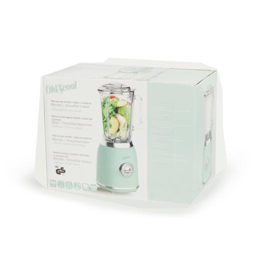 Emballage du blender design rétro vert menthe