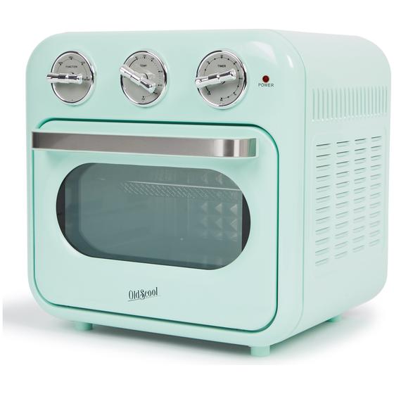 Compact oven with retro look - side view