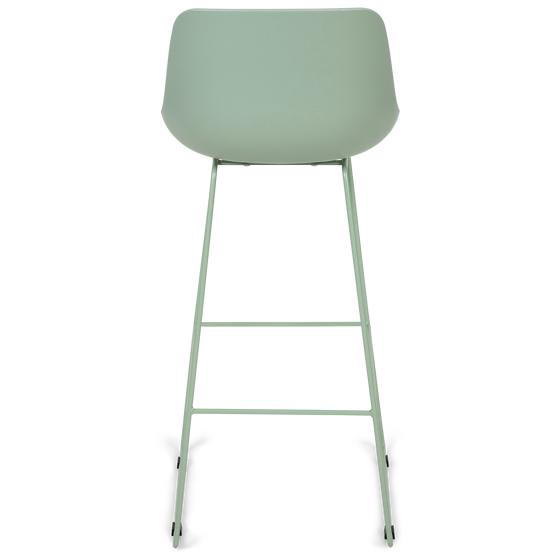 Light green bar stool from the back