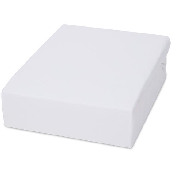 Boxspring fitted sheet 200 x 220 white folded