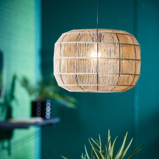 jute pendant lamp lifestyle