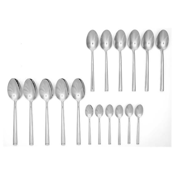 The spoons of the BK Waal cutlery set 50-piece 6-person