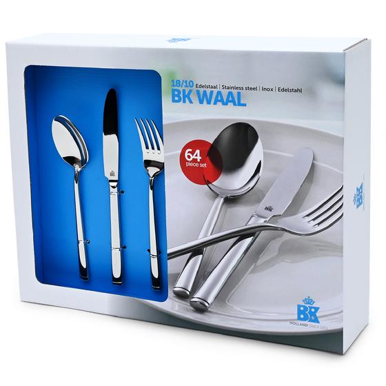 BK Waal cutlery set 64 pieces for 9 people