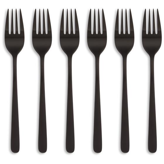 24-delige bestekset (6 pers) zwart Gero vorken