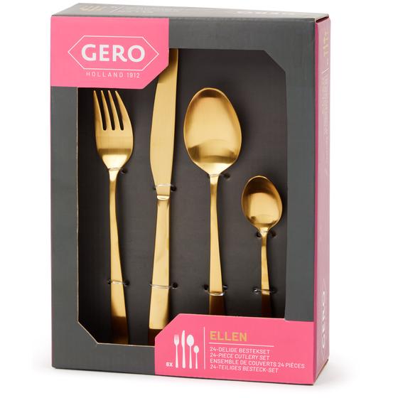 24 piece Gero cutlery set in packaging