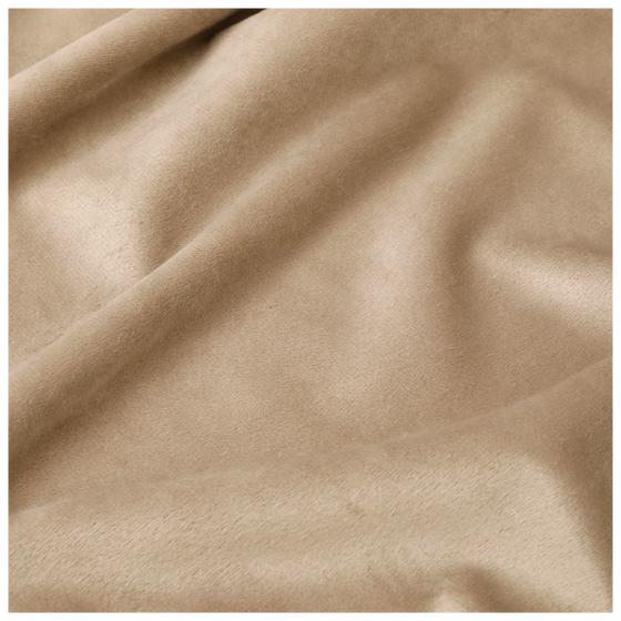 Texture du rideau à œillets en velours taupe