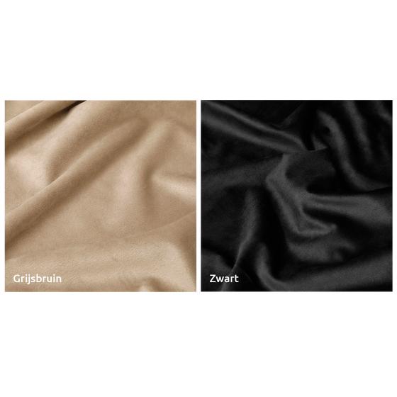 Various color variants of the velvet curtains