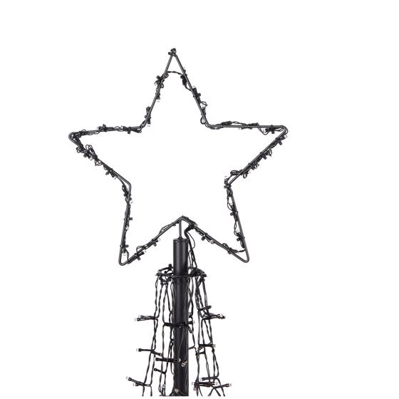 LED Christmas tree XXL for outdoor close-up star off