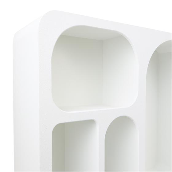 Shelving unit with organic shapes - different compartments