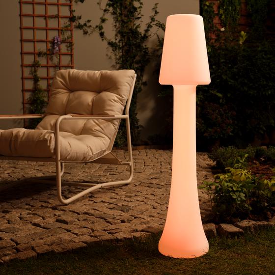 Outdoor LED light XXL Ø 23 x 107.5 cm | RGB + warm white light | 24 settings